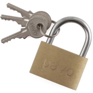 Vorhängeschloss aus Messing, (B)40 mm pavo 8037292 (8717448037292)