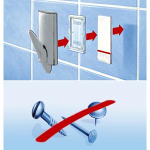 Powerstrips Haken LARGE Transparent, transparent / weiß tesa 58811-00000-20 (4042448228185)