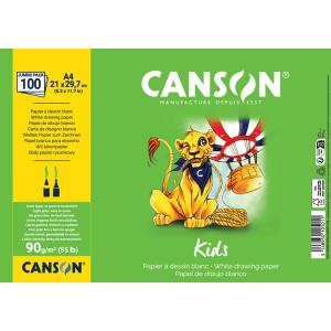Zeichenpapier Kids, DIN A3, 90 g/ qm CANSON C629012001 (3148950105875)