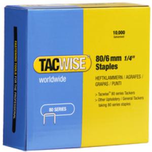 Heftklammern 80/ 10 mm verzinkt, 10.000 Stück TACWISE 0383 (5018505101110)