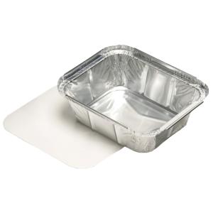 Aluminium-Schale eckig, mit Deckel, 800 ml STARPAK 14510 (4002911145104)