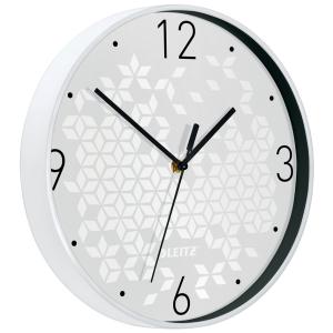 Wanduhr WOW, Quarzwerk, weiß LEITZ 9015-00-01 (4002432122929)