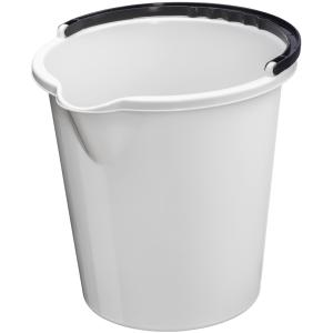 Putzeimer 'VANCOUVER', rund, 10 Liter, anthrazit plast team 10590810 (5707672739478)