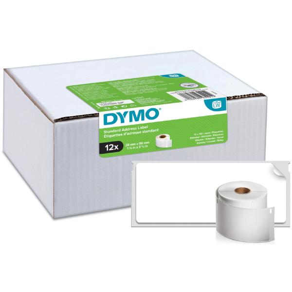 DYMO LabelWriter-Rücksende-Etiketten, 25 x 54 mm, weiß Dymo 2177563 (3026981775635)