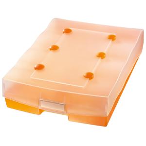 Lernkartei CROCO DUO, A8 quer, orange-transluzent HAN 9987-613 (4012473998704)