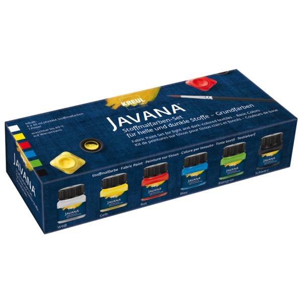 Textilfarbe JAVANA, Creativset 6 x 20 ml KREUL 90598 (4000798905989)