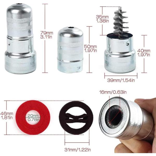 Batteriepol-Reinigungsbürste, inkl. Farbscheiben IWH 019080 (4045914190801)