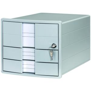 Schubladenbox IMPULS, 3 Schübe, mit Schloss, weiß HAN 1018-12 (4012473100961)