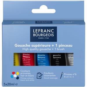 Gouachefarbe, 2 x 20 ml, Etui LEFRANC BOURGEOIS 301972 (3013643019725)