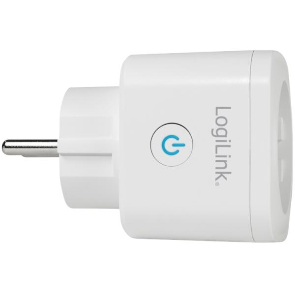 Wi-Fi Smart Plug Adapterstecker, 1-fach, weiß LogiLink SH0101 (4052792066746)