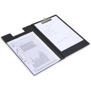 Klemmbrett-Mappe, DIN A4, PVC-Folie genarbt, schwarz RAPESCO CD1L00B2 (5018505151696)