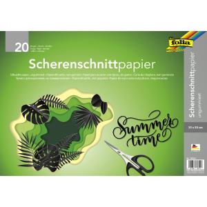 Scherenschnittpapier, 350 x 500 mm, schwarz folia 70301 (4001868703016)