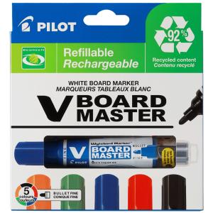 Whiteboard-Marker V BOARD MASTER, Rundspitze, 5er Etui PILOT 358371 (4902505358371)