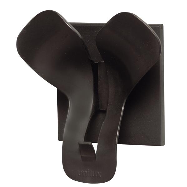 Garderobenhaken 'TRIO', 1 Haken, Farbe: schwarz UNiLUX 100340775 (3595560008667)