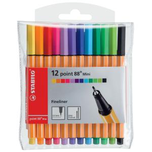 Fineliner point 88 Mini, 18er Kunststoffetui STABILO 688/18-2 (4006381460576)