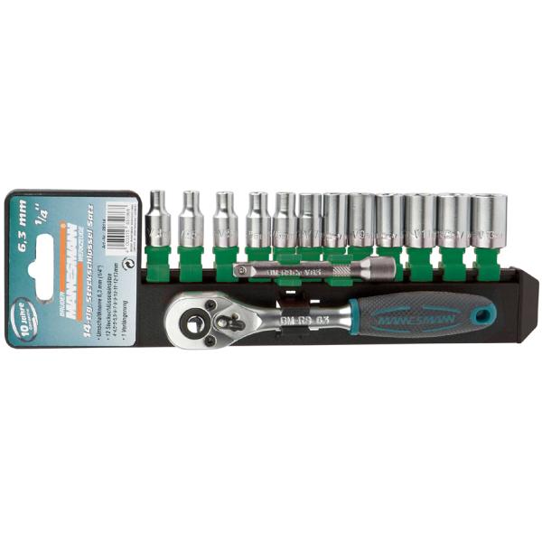 Steckschlüssel-Satz 1/ 4', 14-teilig BRÜDER MANNESMANN M29114 (4003315851868)