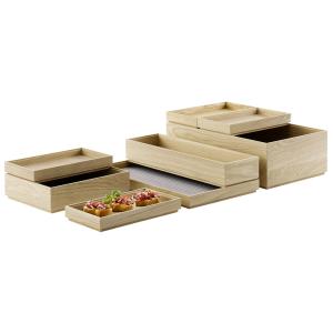 Holzbox VALO, GN 1/ 3, 325 x 176 x 85 mm, eiche APS 14007 (4004133140073)