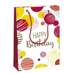 Geschenktüte 'Happy Birthday rosa', groß Clairefontaine 32484-6C (5033601013013)