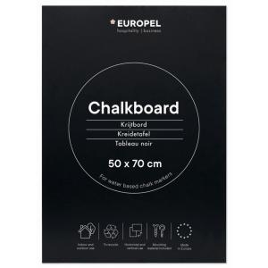 Kreidetafel ohne Rahmen, 500 x 1.000 mm, schwarz EUROPEL 356212 (8713931362124)