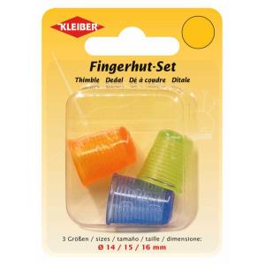Fingerhut, farbig sortiert, 3er Set KLEIBER 70010 (4009691700103)