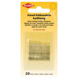 Hand-Nähnadel-Set, 20-teilig, halblang KLEIBER 69901 (4009691699018)