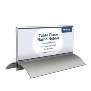 Tisch-Namenschild, 105 x 297 mm, Aluminiumsockel EUROPEL 350088 (8713931500885)