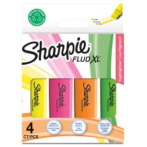 Textmarker FLUO XL, farbig sortiert, 4er Blister Sharpie 2190473 (3026981904738)