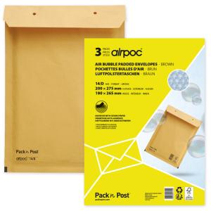 Luftpolster-Versandtaschen, Typ 17/ G, braun, 22 g MAILmedia 30002576 (4003928412173)