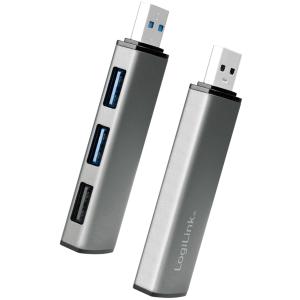 USB 3.2 Gen2 Hub, 3 Port, alu LogiLink UA0395 (4052792067804)