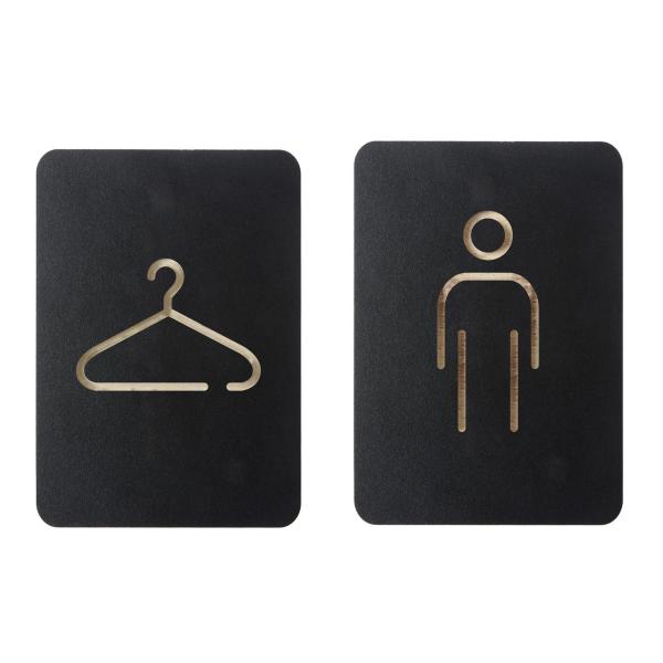 Piktogramm 'WC Herren', schwarz EUROPEL 421033 (8713931410337)