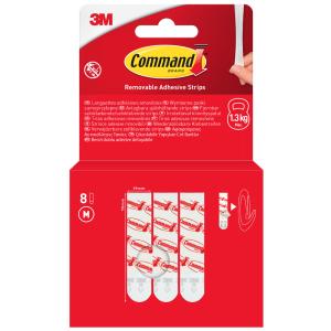 3M  Wiederablösbare Universal-Strips, Größe: M Command 17021-8-EU (4064035175306)