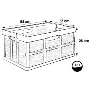 Profi-Klappbox 'eco Ben', 45 Liter, sky blue keeeper 1022569500000 (4052396105483)
