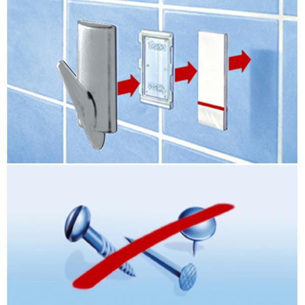 Powerstrips Haken SMALL Metall, rund tesa 57044-00000-20 (4042448392879)