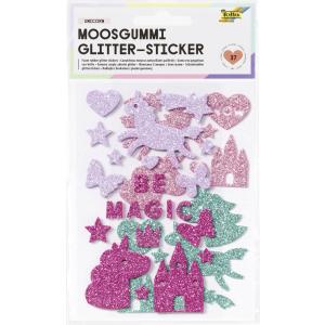 Moosgummi Glitter-Sticker 'Lucky' folia 23790 (4001868131437)