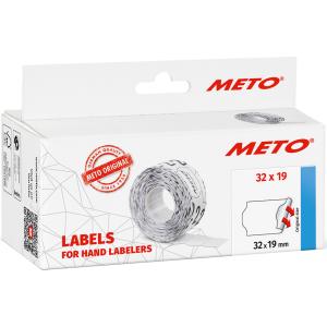 Preisauszeichner-Etiketten 2-zeilig 26x16 mm permanent haftend weiß METO 9506167 (4058096475932)