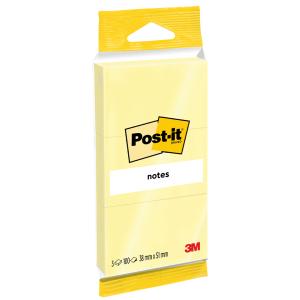 3M  Notes Haftnotizen, 76 x 76 mm, gelb, Blister Post-it 6820 (3134375234535)