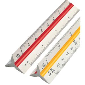 Dreikant-Maßstab Architekt(A) aus Kunststoff, weiß rotring S0220481 (4006856802207)