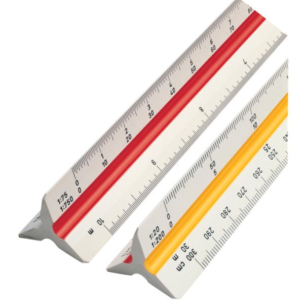 Dreikant-Maßstab Architekt(A) aus Kunststoff, weiß rotring S0220481 (4006856802207)