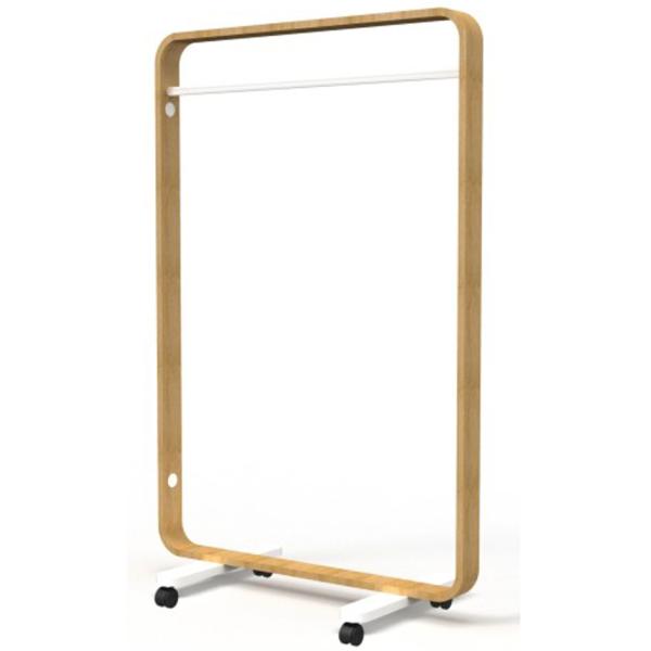 Garderobenwagen 'BOX', mobil, (H)1.550 mm, buche / weiß ALBA PMBOX (3129710017782)