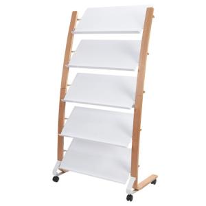 Prospektregal 'DD5PMW', für 5 x DIN A4, buche / weiß ALBA DD5PMW BC (3129710017829)