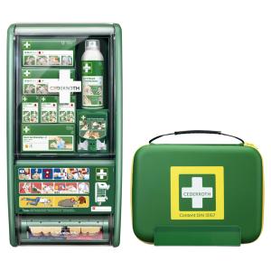 Erste-Hilfe-Station DIN 13157, bestückt CEDERROTH 51011032 (7310800028634)