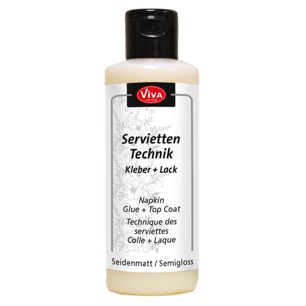 ViVA DECOR Servietten-Technik Kleber + Lack, 82 ml Viva Decor 112100013 (4042972127008)