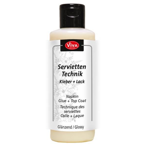 ViVA DECOR Servietten-Technik Kleber + Lack, 82 ml Viva Decor 112100113 (4042972127053)