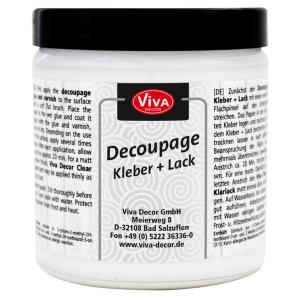 ViVA DECOR Decoupage Kleber + Lack, transparent, 250 ml Viva Decor 112103050 (4042972124953)