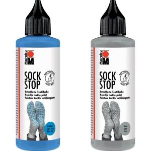 Textilfarbe Sock Stop, 90 ml, grau Marabu 17220106078 (4007751913173)