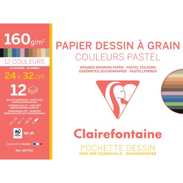 Künstlerpapier 'a Grain', 240 x 320 mm Clairefontaine 96772C (3329680967722)