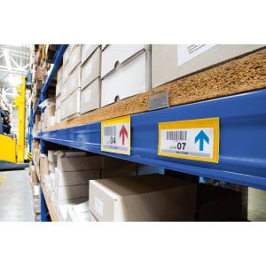 Kennzeichnungstasche, magnetisch, 210 x 74 mm, gelb DURABLE 175704 (4005546996981)