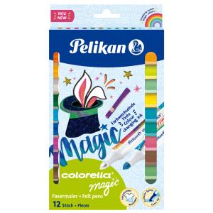 Fasermaler Colorella Magic 1-3 mm 10er Set mit Farbwechsel + 2 Zauberstifte Faltschachtel PELIKAN 300009454 (40127008180