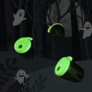 Doppel-Spitzdose 'Spooky', schwarz/ weiß Kores SP35819 (9023800358196)