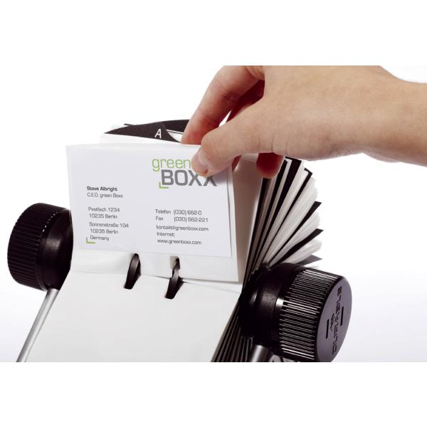 Visitenkartenkartei VISIFIX, silber DURABLE 2481-23 (4005546218182)